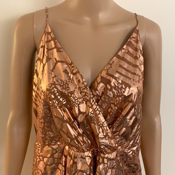THURLEY | Foil animal print high low dress - Picture 4 of 11